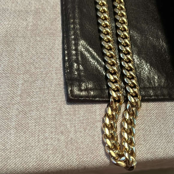 Stunning 14k solid gold big chain Cuban link with diamond clasp 💯 - Picture 13 of 17